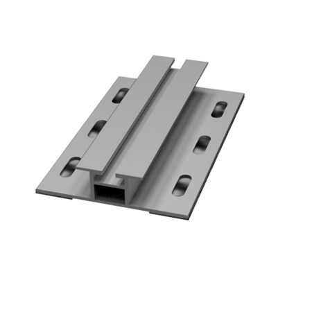 Sunstruction Sandwich profiel met EPDM 127mm inclusief eindklem, hamerkopbout en moer
