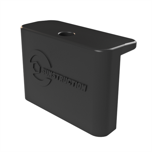 Sunstruction Sandwich profiel met EPDM 127mm inclusief eindklem, hamerkopbout en moer