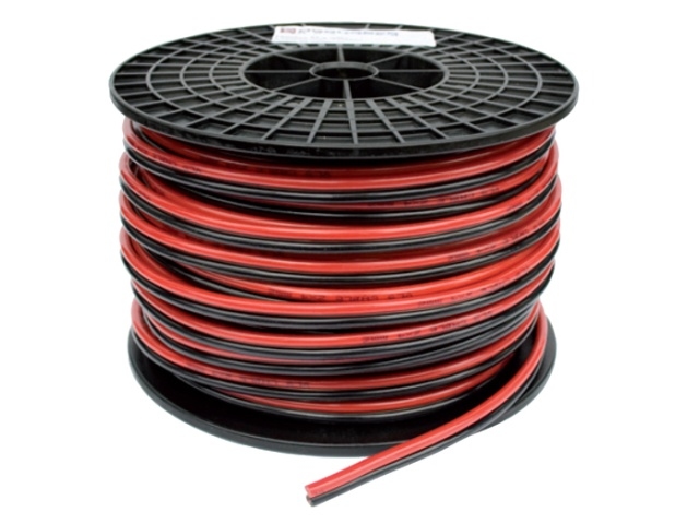 TwinFlex Kabel 2x 6,0 mm² (per meter) rood/zwart