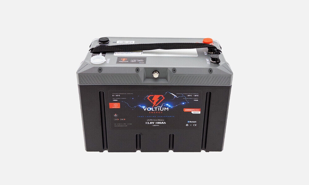 Voltium Energy® LiFePO4 Smart Battery 12,8V 100Ah - Connect Series Premium 1.280Wh
