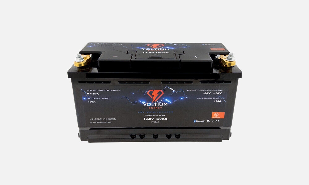 Voltium Energy® LiFePO4 Smart Battery 12,8V 150Ah - DIN 1.920Wh