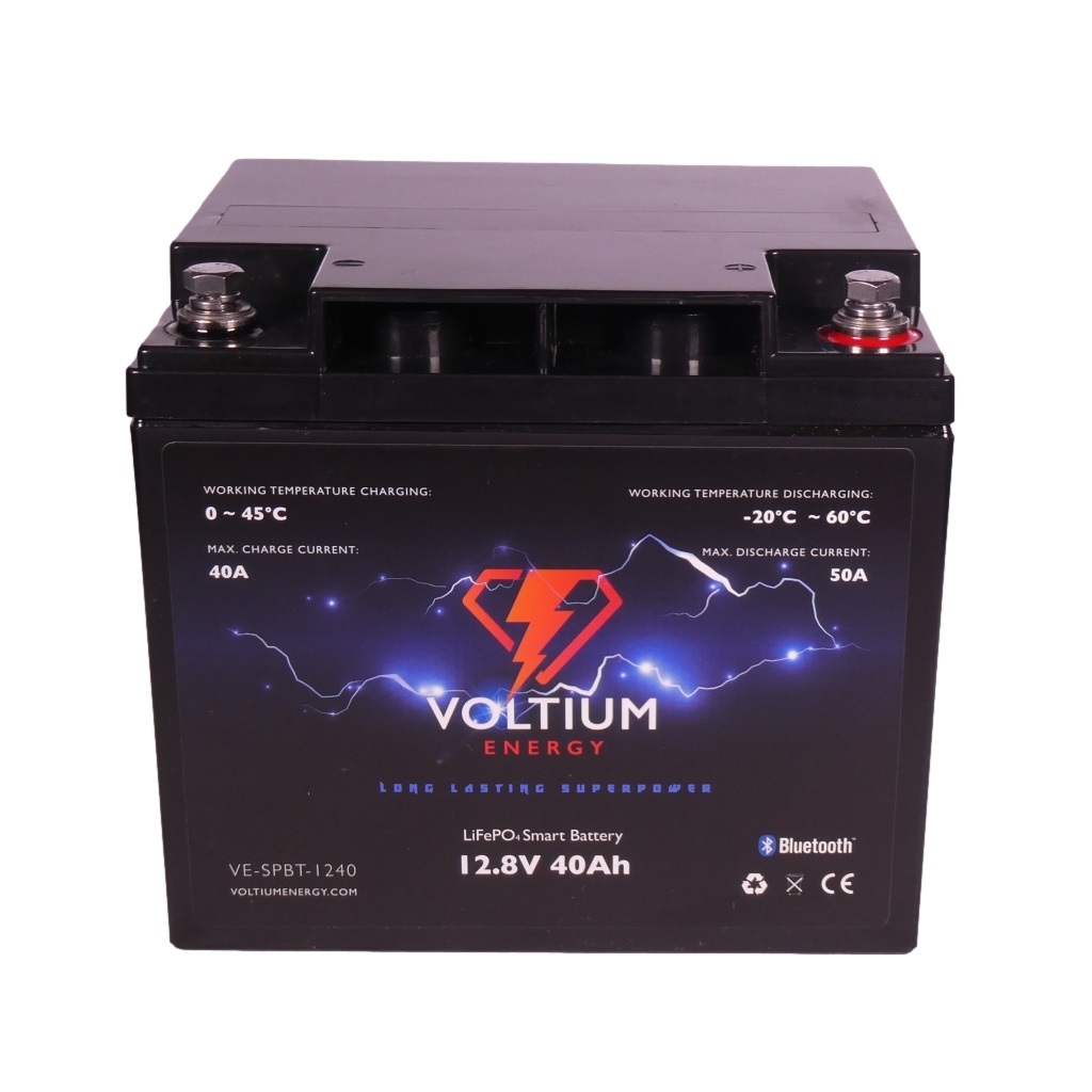 Voltium Energy® LiFePO4 Smart Battery 12,8V 40Ah 512Wh