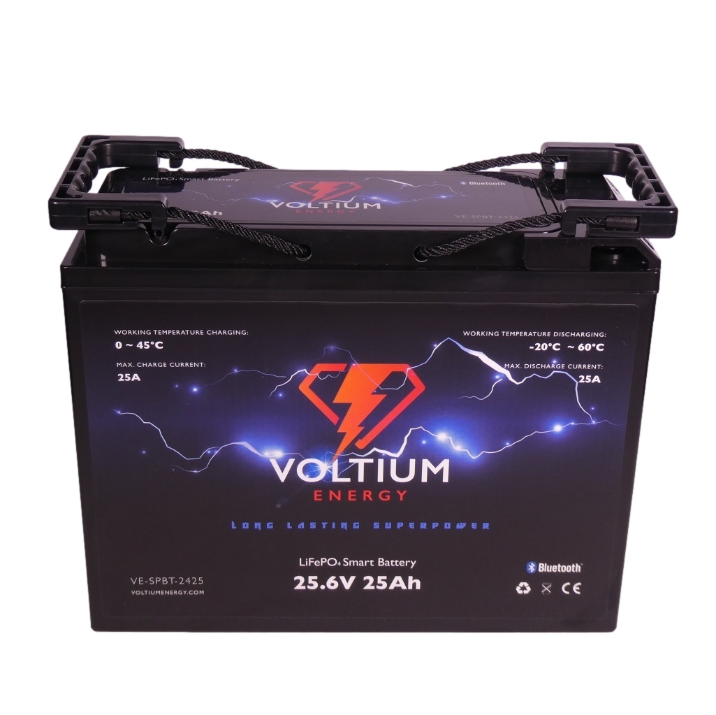 Voltium Energy® LiFePO4 Smart Battery 25,6V 25Ah 640Wh