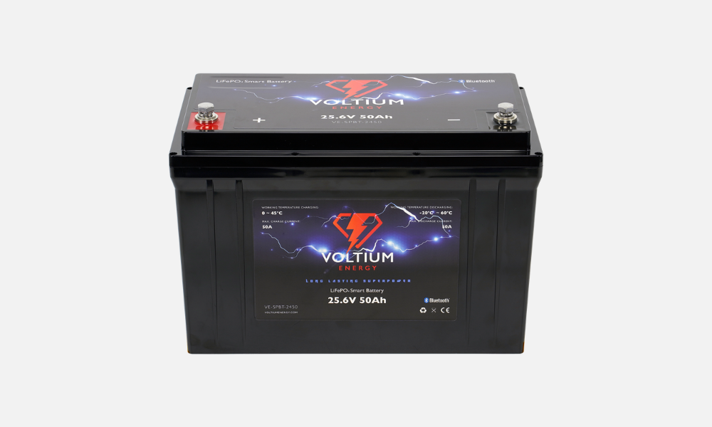 Voltium Energy® LiFePO4 Smart Battery 25,6V 50Ah 1.280Wh