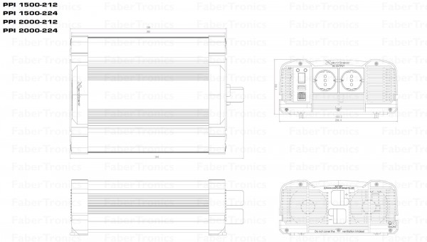 Xenteq PurePower Plus PPI 2000-248CP 2000W Omvormer 48V/230V