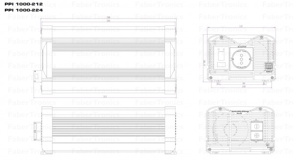 Xenteq PurePowerPlus PPI 1000-212CP 1000W Omvormer 12V/230V