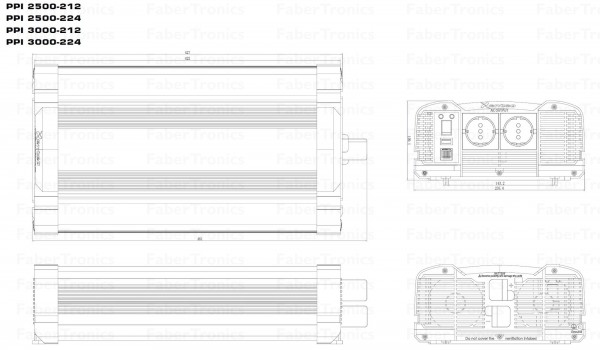Xenteq PurePowerPlus PPI 3000-224CP 3000W Omvormer 24V/230V
