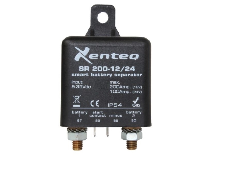 Xenteq Smart Relay Scheidingsrelais 12V-200A / 24V-100A