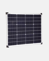 50 Watt Zonnepaneel Monokristal afm: 662x460 mm.