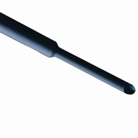 Krimpkous 12.0-4.0mm Zwart 3:1 met lijmlaag (per 10 cm.)