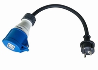 CEE Camping Adapterkabel 16A 3-Polig Female naar 230V Schuko