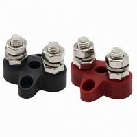 DC Verdeelpunt Dubbel set Zwart / Rood M8