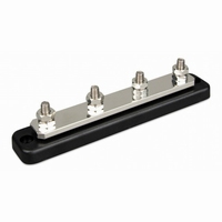 DC Busbar Verdeelrail 250A 4x M8 met ABS kap