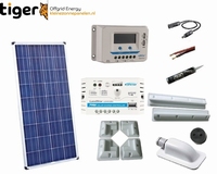 80 Watt Zonnepaneel Set Polykristal 1000x510 mm