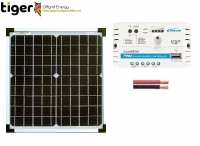 20 Watt Zonnepaneel Set Monokristal 370x345mm