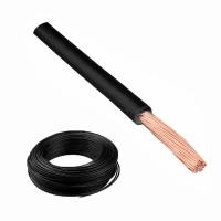Montagedraad 1,5mm2 zwart – H07V-K (per meter)