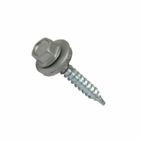 Profielplaatschroef Zelfborend Verzinkt 4,8x35mm Alu ring 14mm Alu-Kleurig