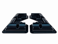 ABS Kunststof Hoeksteunen Zwart Laag profiel (set 4 stuks) HSE/Z