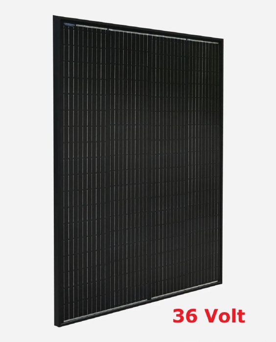 150 Watt 36V Bifacial PERC Glas-Glas Full Black Zonnepaneel 10BB